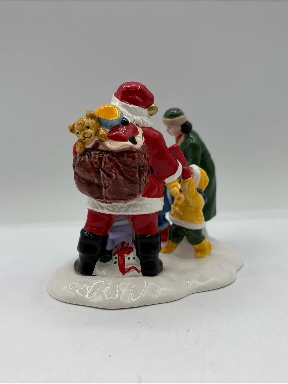 Department 56 1995 Vintage Original Snow Village A Visit With Santa 7544 Retired